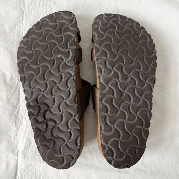 Birkenstock sandals Mayari Mocha felt straps toe loop 37 6 6.5 Wide birko flor - Picture 8 of 13